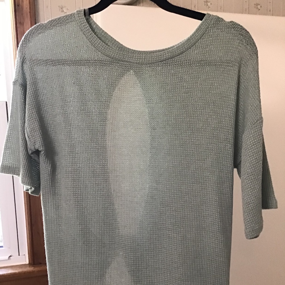 Sage Green Open Back Cover Up or Summer Top